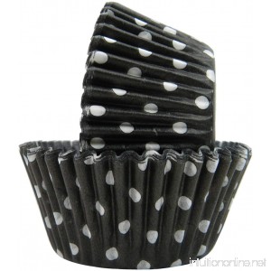 Regency Wraps Greaseproof Baking Cups Black Polka Dots 40 Count Standard. - B006BE83LC